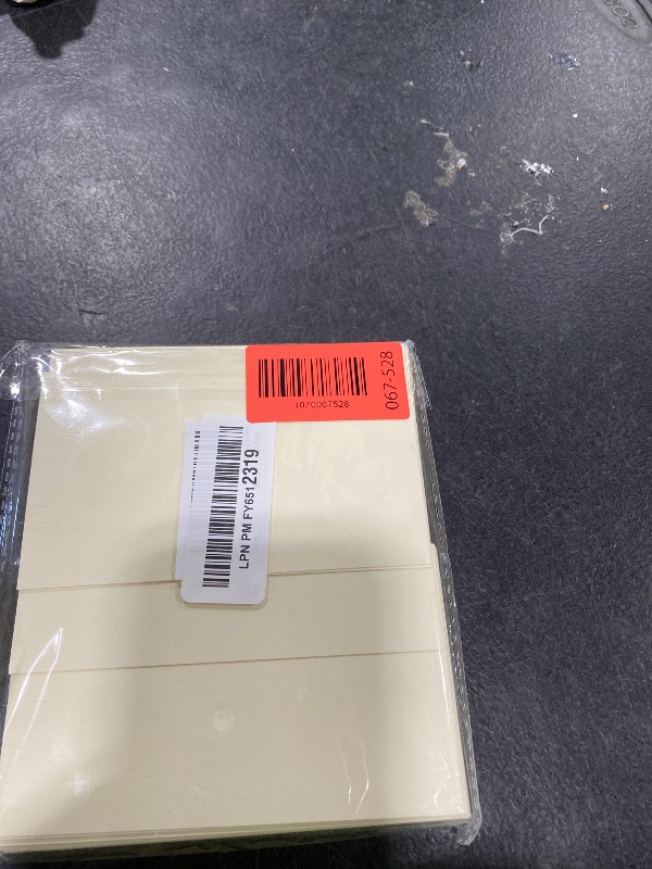 Photo 1 of 100 Pack Thick Paper Cardstock Blank Heavy Cards Stock for Invitations, Greeting Cards Making, Postcards, Photos, 250GSM Thick Paper (Cream, 3x5 inches)