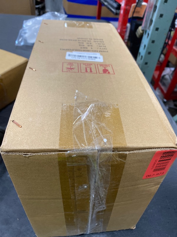 Photo 1 of Oil Rubbed Bronze LED Dusk to Dawn Outdoor Lighting 2 Packs, 16" Large Outside Farmhouse Wall Lantern Brown, Industrial Porch Wall Mount Light Fixture with Rippled Glass, Modern Exterior Sconce Lamp