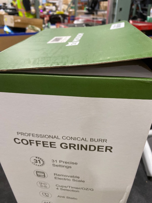 Photo 1 of MOKKOM Coffee Grinder with Removable Coffee Scale via Bluetooth Connectivity, Anti-static Conical Burr Coffee Bean Grinder, 31 Precise Settings for Espresso/Drip/Pour Over/Cold Brew/French Press