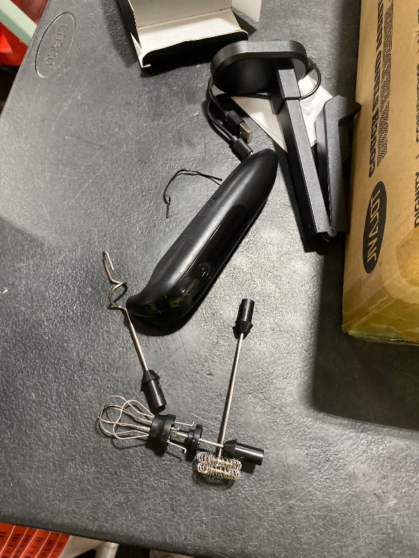 Photo 1 of Dynooper Electric Milk Frother Handheld: Rechargeable 3 in 1 - LED Digital Display with 3 Speeds Portable Stainless Steel Drink Foam Mixer for Milk Coffee, Lattes, Valentine's Day gifts - Onyx Black