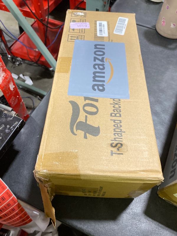 Photo 1 of Forlogic Portable T-Shape Backdrop Stand Support Kit 8x7.2ft, Adjustable Photography Green Screen Backdrop Stand for Parties, Photography Videography Studio (8×7.2Ft)