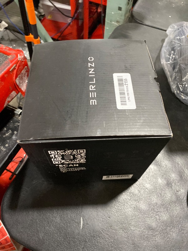 Photo 1 of Berlinzo Premium Clear Ice Cube Maker with Conversation Ice Prints – 4 Large 2.1" Crystal Clear Ice Squares – Giftable Idea for Party, Game Night & Just for Fun – Includes Storage Bag (Non-Electric)