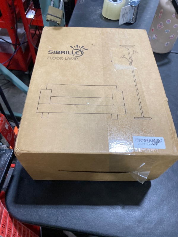 Photo 1 of SIBRILLE 3 Way Torchiere Floor Lamp - 42W Dimmable LED Tree Standing Lamp with Remote, 2300LM, Color Changing, Brightness Adjustable, 72" Tall Bright Corner Lamp for Living Room Bedroom Office