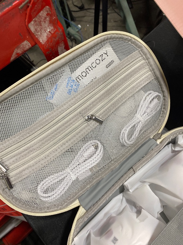 Photo 1 of Momcozy M5 Smart APP Controlled Wearable Breast Pump, Hands-Free Wireless Electric Pump, 3 Modes 9 Suction Levels, BPA-Free, Portable Lightweight, 24mm Flange, 2-Pack Cozy Red