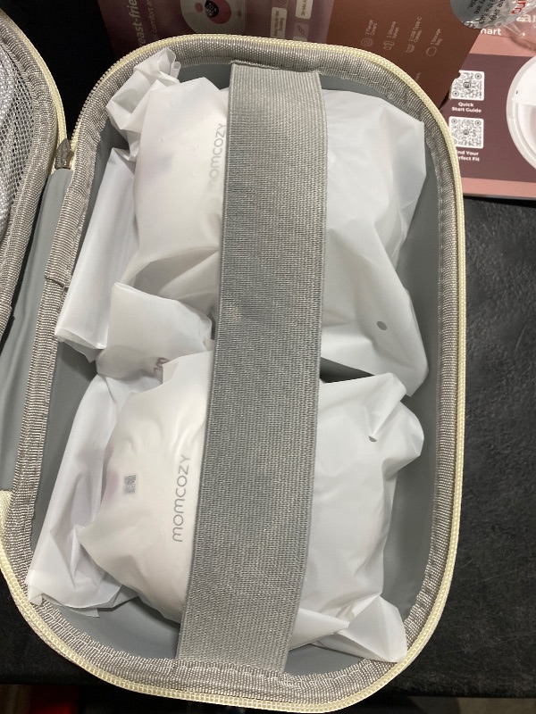 Photo 1 of Momcozy M5 Smart APP Controlled Wearable Breast Pump, Hands-Free Wireless Electric Pump, 3 Modes 9 Suction Levels, BPA-Free, Portable Lightweight, 24mm Flange, 2-Pack Cozy Red