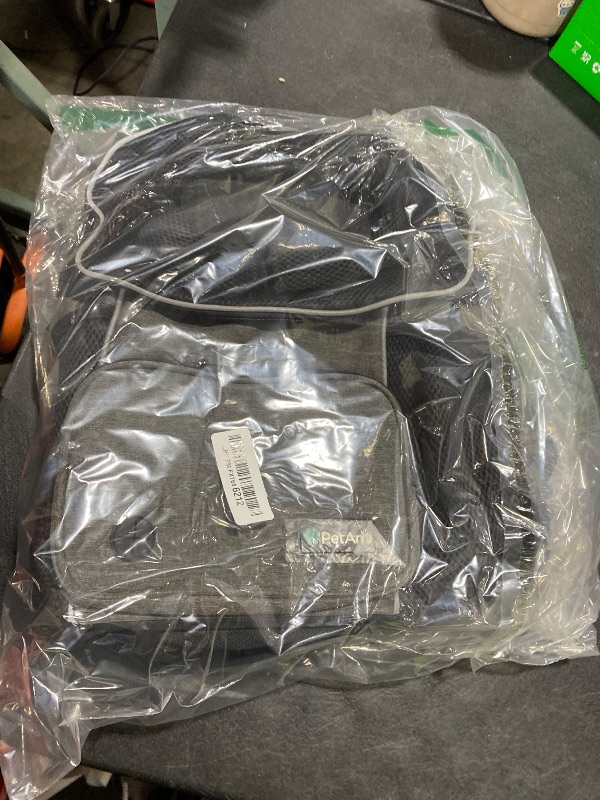 Photo 1 of PetAmi Adjustable Dog & Cat Chest Carrier Backpack, Ventilated for Hiking & Camping, Small to Large Pets Up to 15 lbs, Dark Gray