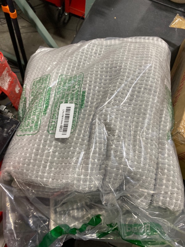 Photo 1 of ONSEN Cotton Bath Towel — Sculpted Terry Texture, Quick-Dry, Low-Lint, Plush & Lightweight (Grey Fog, 2X Bath Towel, 2X Hand Towel, 2X Face Towel)