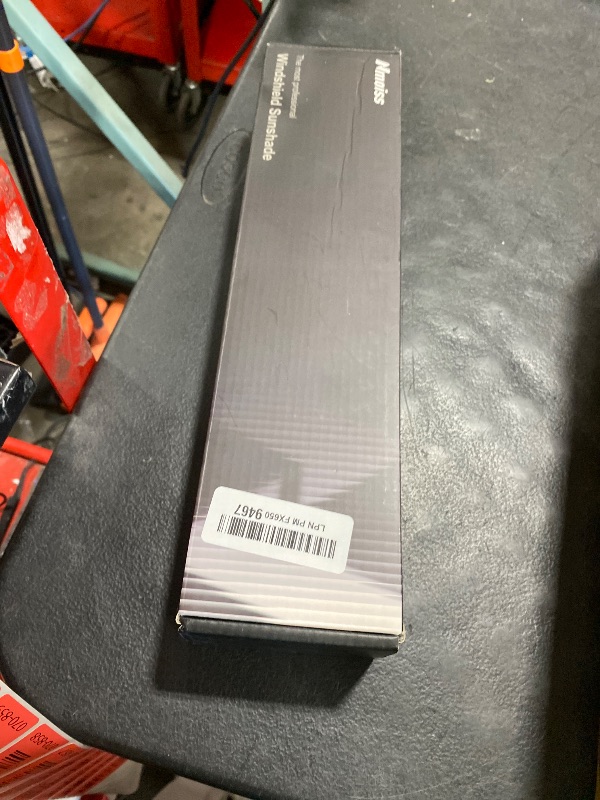 Photo 1 of [Upgraded] Nmoiss Windshield Sun Shade Umbrella - [Vinyl Coating Heat Shield] Protect Car from Sun Rays & Heat Damage Keep Cool and Protect Interior, Spring Structure Edge Medium 56" L x 31" W