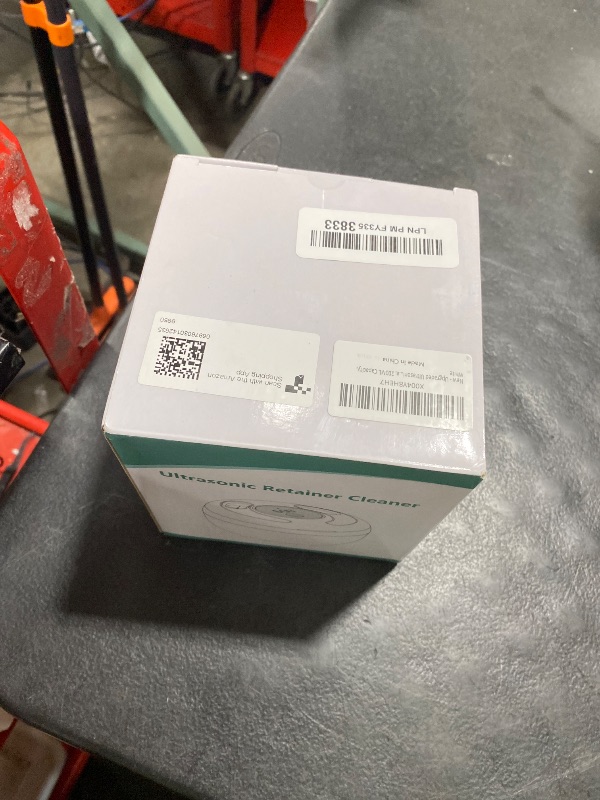 Photo 1 of Upgraded Ultrasonic Retainer Cleaner Machine, 45kHz Ultrasonic Dentures Cleaner for Night Guards, Braces, Aligner, Toothbrush, Jewelry and More, 200ML Capacity, White