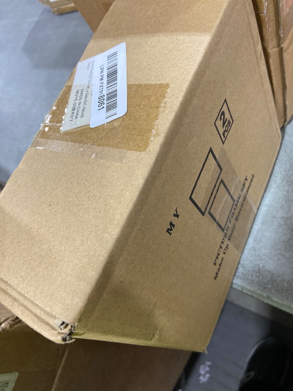 Photo 1 of MUYE 5x7 Floating Frame Set of 2,Double Glass Rustic Photo Frame for Wall Hanging or Tabletop Standing,Also Display 4x6 or 3x5 Photo for Floating Effect,Natural