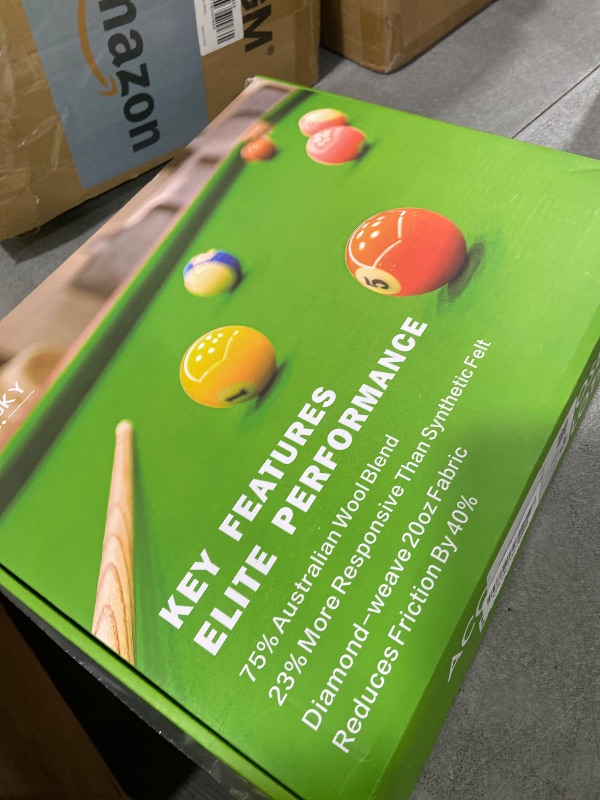 Photo 1 of Hiksuky Accuplay 20 oz Worsted Wool Pool Table Cloth - Precut for 7/8/9ft Tables | 11 Colors | Teflon Guard(Brown 8FT)