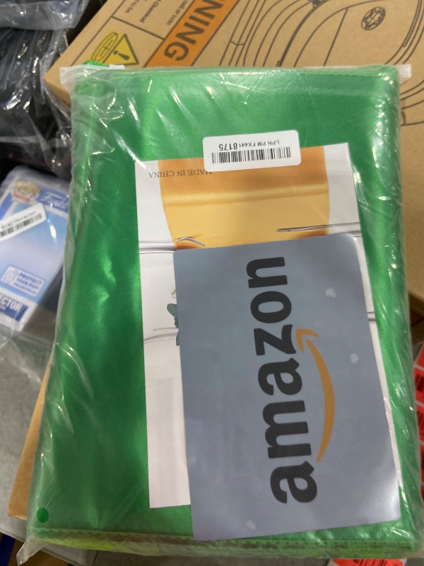 Photo 1 of 10 Pack Satin Green Table Runner for Party 12 x 108 Inches Long -- WENSINL Table Runners for Wedding Birthday Christmas Engagement Bridal Shower Anniversary New Year Events Decorations