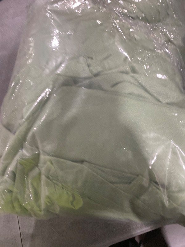 Photo 1 of WENSINL Sage Green Wedding Ceiling Drapes Curtain Drapery Fabric Chiffon Ceiling Draping Fabric for Wedding Birthday Party Engagement Banquet Stage Swag - 5ft X 30ft, 6 Panels