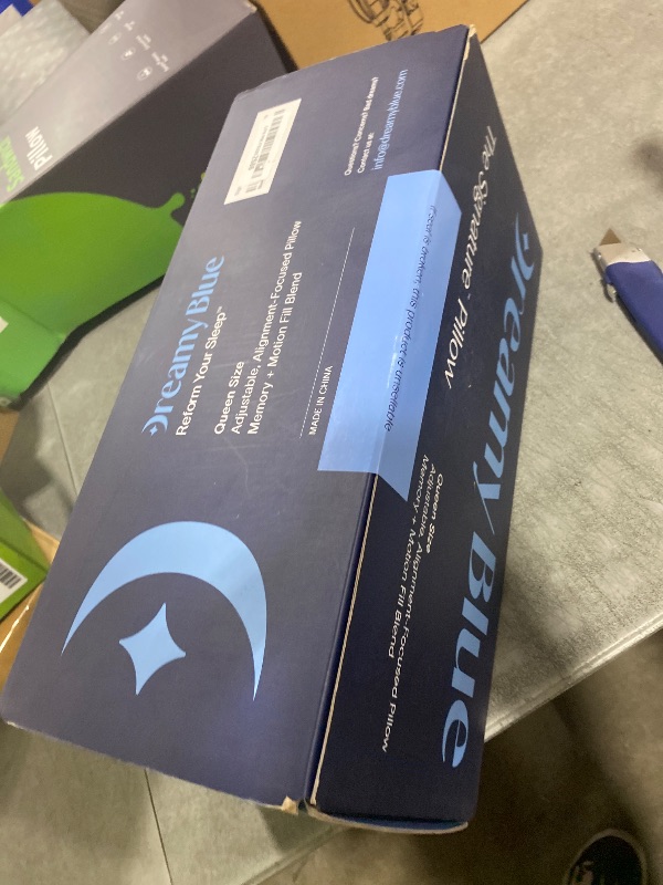 Photo 1 of **USED** DreamyBlue Signature Pillow w/Adjustable Loft • Shredded Memory Foam Fill • Neutral Alignment for Side, Back, and Stomach Sleepers • Washable Bamboo Rayon Cover • CertiPUR-US Certified Foam (Queen)