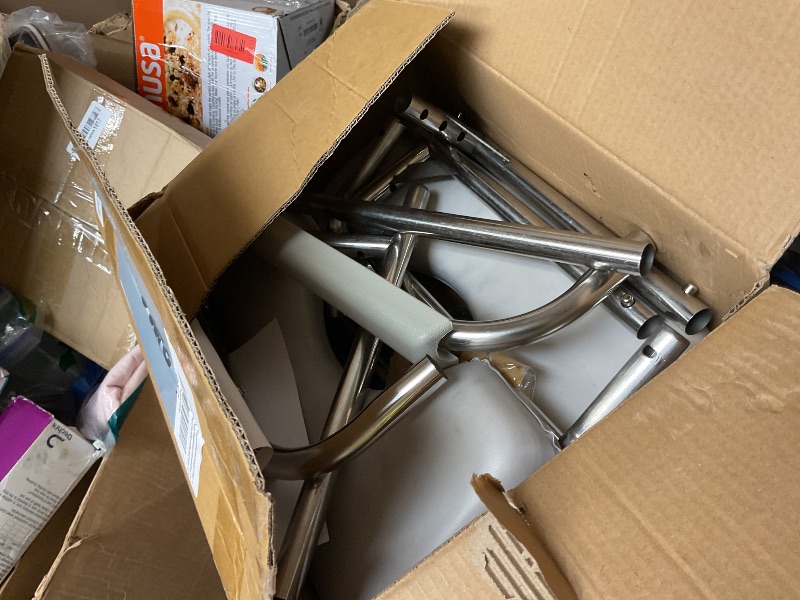 Photo 1 of Deewow Raised Toilet Seat with Handles, Toilet Seat Riser for Seniors with Adjustable Height, up to 400lbs, Raised Toilet Seat for Elderly, Pregnant and Handicap, Fit Any Toilet, FSA/HAS Eligible