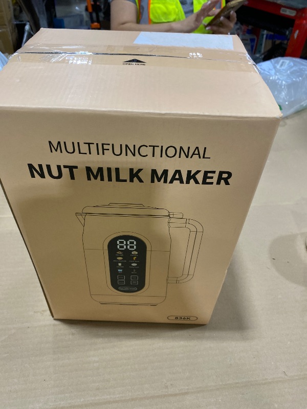 Photo 1 of 10 in 1 Nut Milk Maker Machine, 42oz IMD Screen Almond Milk Maker, Soy Milk Maker with Self-Cleaning, Delay Start, Keep Warm, Boil Water, Automatic Plant-Based Milk Blender for Soybean, Oat, Coconut