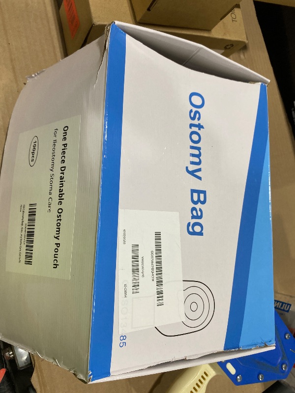 Photo 1 of 100 Colostomy Bags, Ostomy Supplies,One Piece Drainable Ostomy Pouch for Ileostomy Stoma Care, Cut-to-Fit