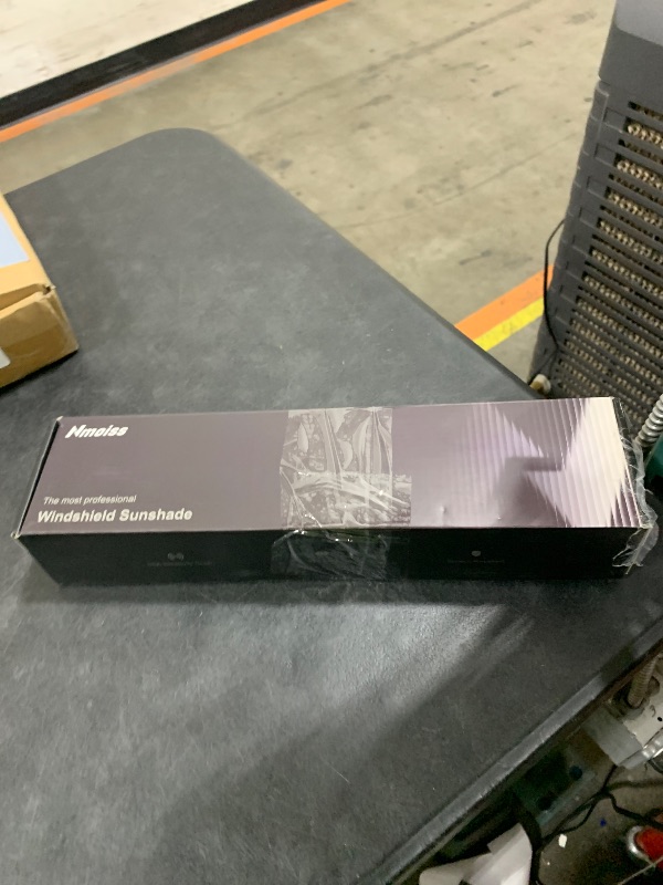 Photo 1 of [Upgraded] Nmoiss Windshield Sun Shade Umbrella - [Vinyl Coating Heat Shield] Protect Car from Sun Rays & Heat Damage Keep Cool and Protect Interior, Spring Structure Edge Medium 56" L x 31" W