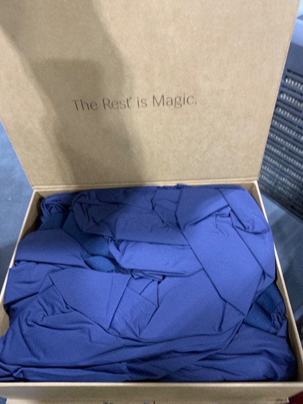 Photo 1 of REST® Evercool®+ Starter Sheet Set, King, Blue, Breathable Bed Sheets for Hot Sleeper and Night Sweats, with Pillowcases, with Ionic+ Self-Cleaning Silver Yarn for Sensitive Skin, 3PCS No Flat Sheet