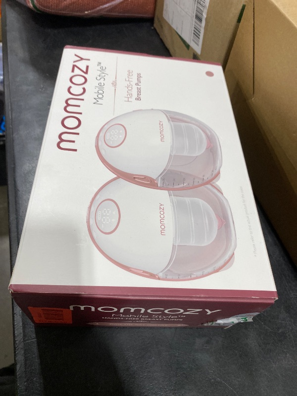Photo 1 of Momcozy Breast Pump Hands Free Mobile Style | M6, Wearable Breastfeeding Pump Ideal Rhythm for More Milk, DoubleFit Flange More Fit & Discreet with 3 Modes & 9 Levels, 24mm - 2 Pack Cozy Red