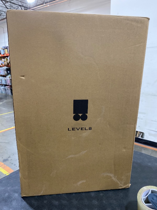 Photo 1 of LEVEL8 Large Suitcase with Wheels, Checked Luggage, Lightweight Luminous Textured Tsa Approved Medium Hardside Large Luggages, 24 Inch, Black