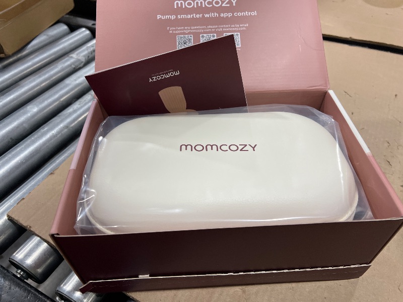 Photo 1 of Momcozy M5 Smart APP Controlled Wearable Breast Pump, Hands-Free Wireless Electric Pump, 3 Modes 9 Suction Levels, BPA-Free, Portable Lightweight, 24mm Flange, 2-Pack Cozy Red