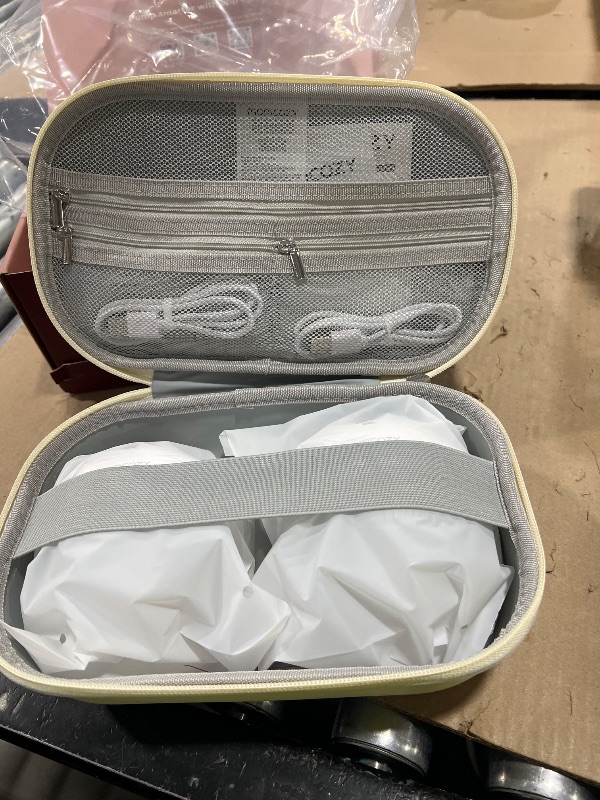 Photo 1 of Momcozy M5 Smart APP Controlled Wearable Breast Pump, Hands-Free Wireless Electric Pump, 3 Modes 9 Suction Levels, BPA-Free, Portable Lightweight, 24mm Flange, 2-Pack Cozy Red