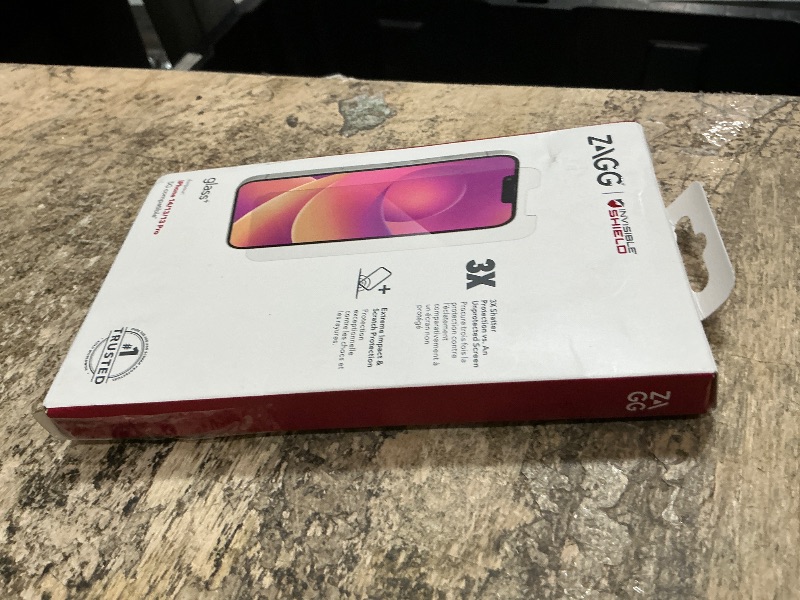Photo 1 of ***PARTIAL SET - PRICE ADJUSTED***
ZAGG Glass+ Screen Protector for iPhone 16e/ 14/13/ 13 Pro - 3X Shatter Protection, High Scratch Resistance, Oil-Resistant, Reinforced Edges, InvisibleShield, Easy Install