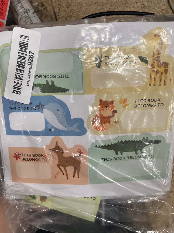 Photo 1 of 120 Pcs Animal Theme Bookplate Stickers 3 inch Back to School Classroom Library Book Labels Animal Book Plates Teacher Resources Book Ownership Tags of School Supplies