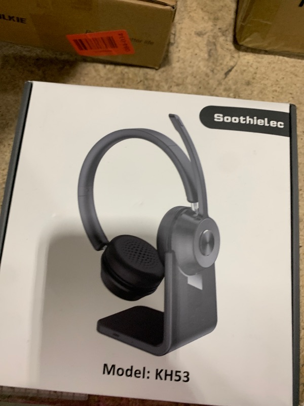 Photo 1 of (Upgraded Version) Wireless Headset, Bluetooth Headset with Noise Cancelling Microphone, Best Headphones with Mic Mute & USB Dongle for PC/Computer/Laptop/Cell Phones/Remote Work/Call Center