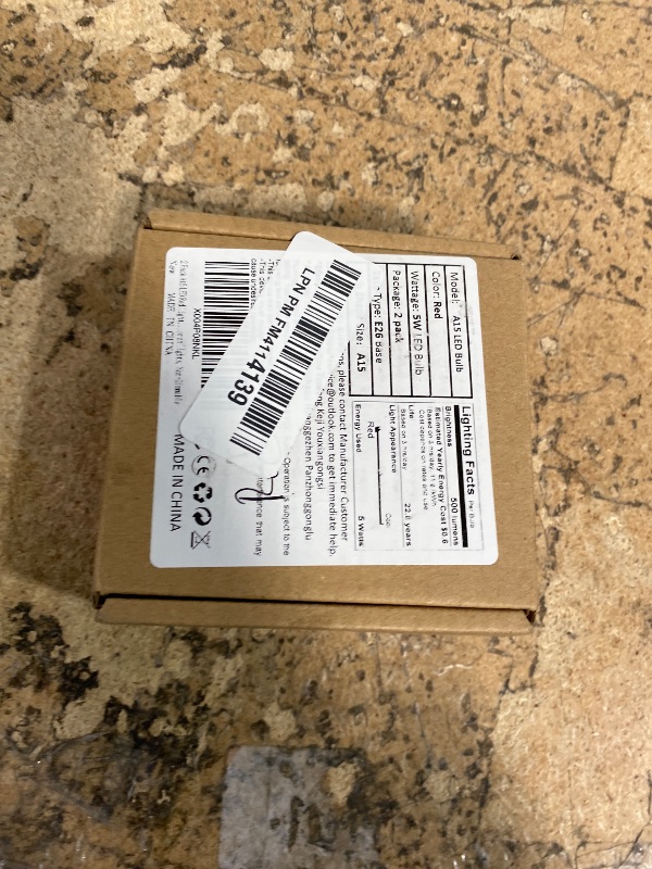 Photo 1 of 2 Pack A15 LED Red Light Bulb for Nightlight, 5W Equivalent 40Watt E26 Base, Red Lighting for Halloween, Christmas, Party Decoration, Sleep Lights, Indoor&Outdoor, Bedroom, Porch Lights, Non-Dimmable