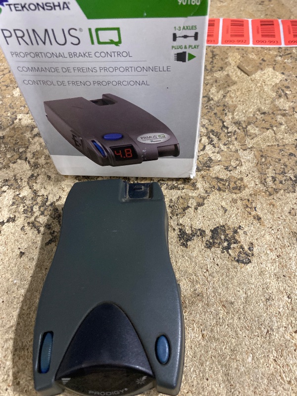 Photo 1 of ***POSSIBLY MISSING ASSEMBLY PIECES *** Tekonsha 90160 Primus IQ, Proportional Brake Controller for Trailers with 1-3 Axles, compatible with Ford, GM, Chevy, Dodge, RAM, Toyota, Jeep. Wiring Harness Sold Separately.