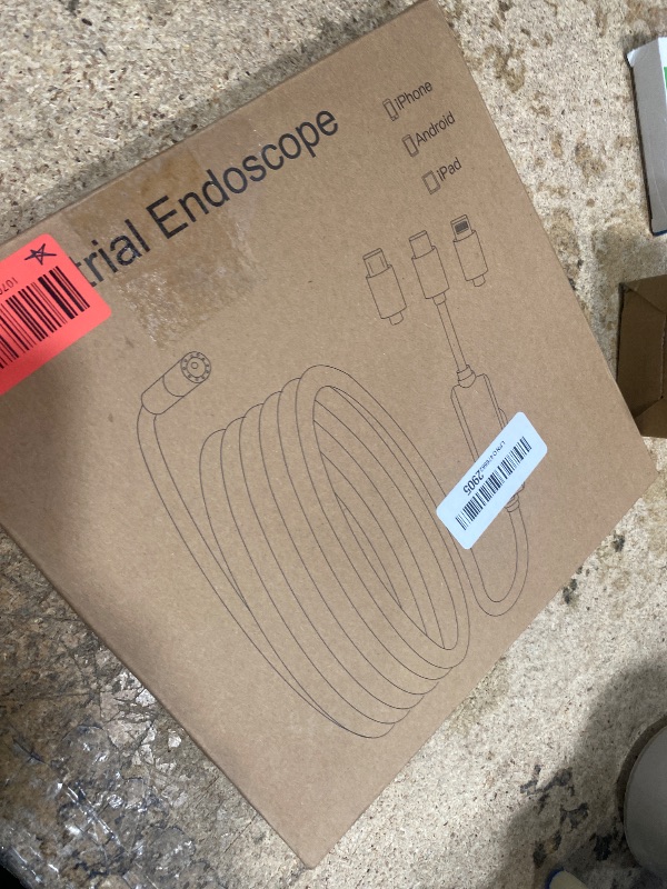 Photo 1 of [Dual-Lens] Endoscope Camera with Light,1920P HD Borescope with 8+1 Adjustable LED Lights, IP67 Waterproof Endoscope with Semi-Rigid Snake Cable, Inspection Borescope for iOS and Android-16.4ft