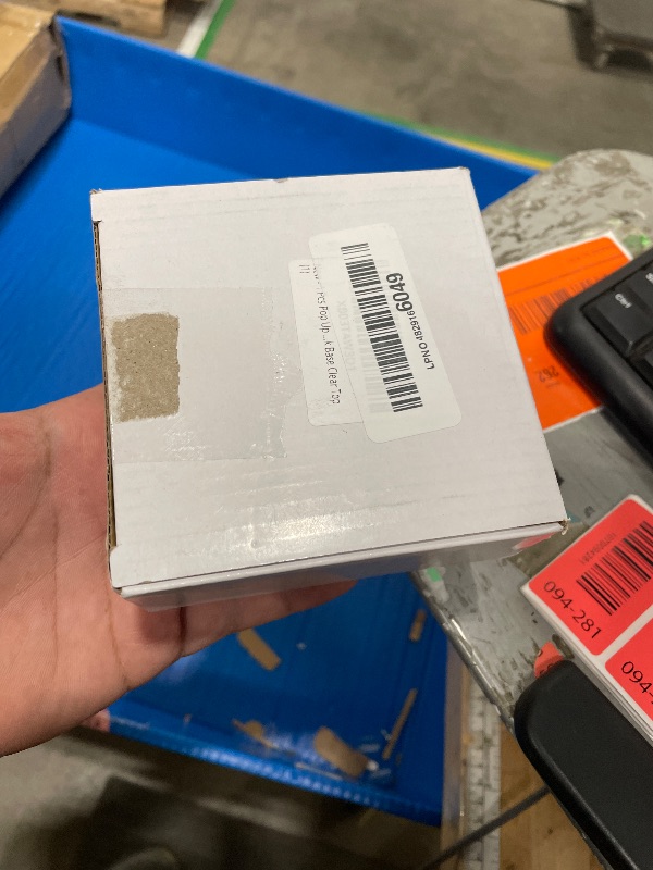 Photo 1 of 1 Pcs Pop Up Sticky Note Dispenser Sticky Note Holder Pop Up Note Dispenser Transparent Top for 3 x 3 Inch Sticky Notes School Office Home Store Black Base Clear Top (1)