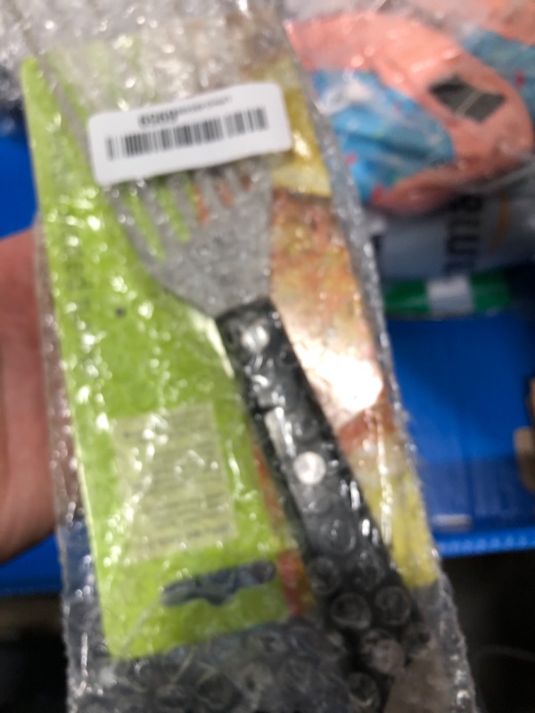 Photo 1 of **HANDLE DAMAGED**Slotted Stainless Steel Fish Spatula - 11-inch Thin, Heat Resistant with ABS Handle - Turner for Meat, Eggs, Nonstick Cookware