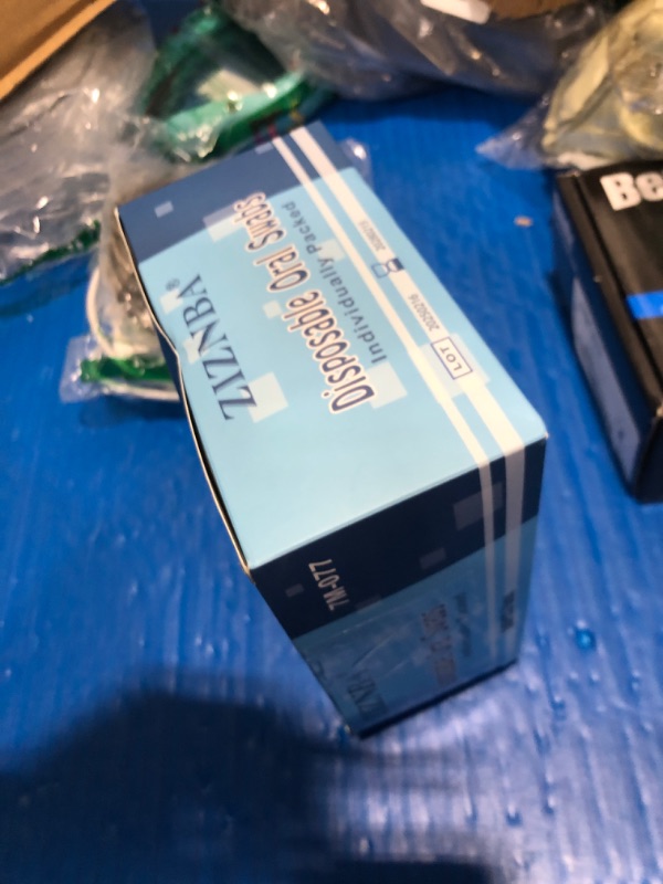 Photo 1 of (50 Pack) Disposable Oral Swabs, Sterile Dental Sponge Swabsticks Unflavored for Mouth & Gum Cleaning