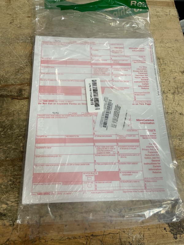 Photo 1 of 1099 MISC Forms 2025 Laser Tax Forms 4 Part Kit for 25 Individuals - Designed for QuickBooks and Accounting Software 1099 Misc 2025