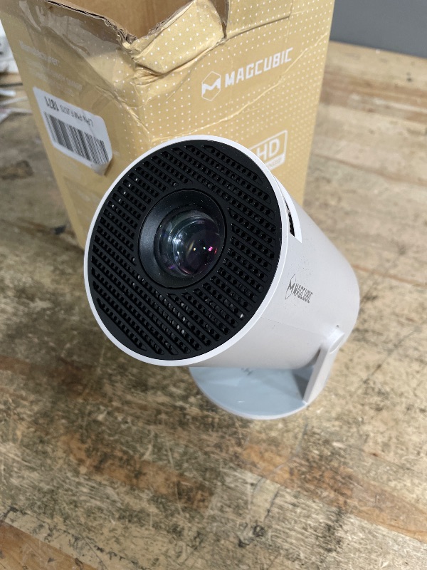 Photo 1 of ?Electric Focus?Magcubic Mini Projector 4K Support, Portable Projector with WiFi 6 and Bluetooth 5.4, Smart Proyector, 5W Soundbase Speaker, 180°Rotation for Home Theater