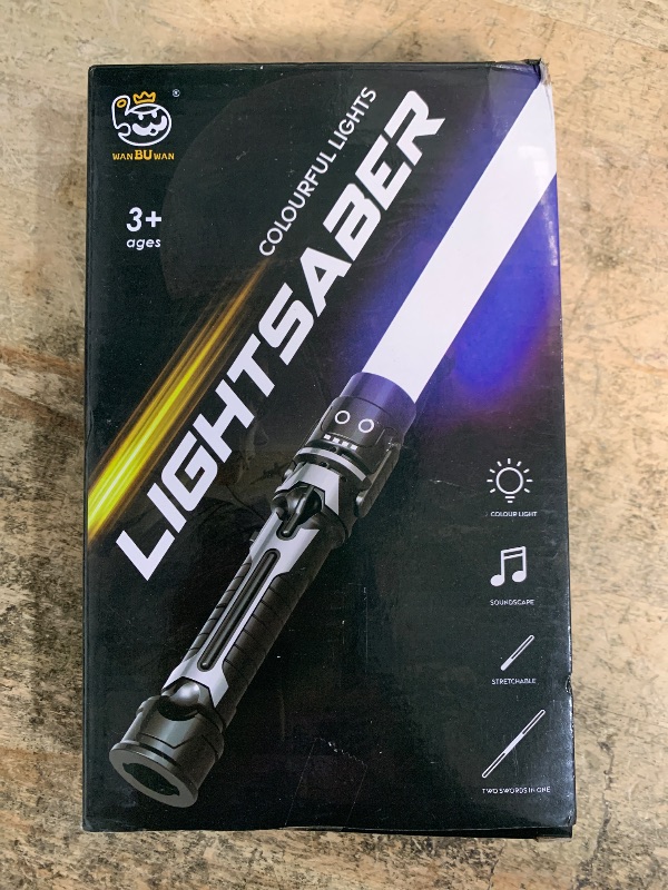 Photo 1 of ***PARTIAL SET / 1 IS FUNCTIONAL / OTHER FOR PARTS*** Sword, 2-in-1 Retractable Dual Saber with 8 Colors & FX Sound, Telescoping Blades for Immersive Play, Cosplay Costume Accessory, Halloween Christmas Birthday Gift for Kids, Boys & Girls