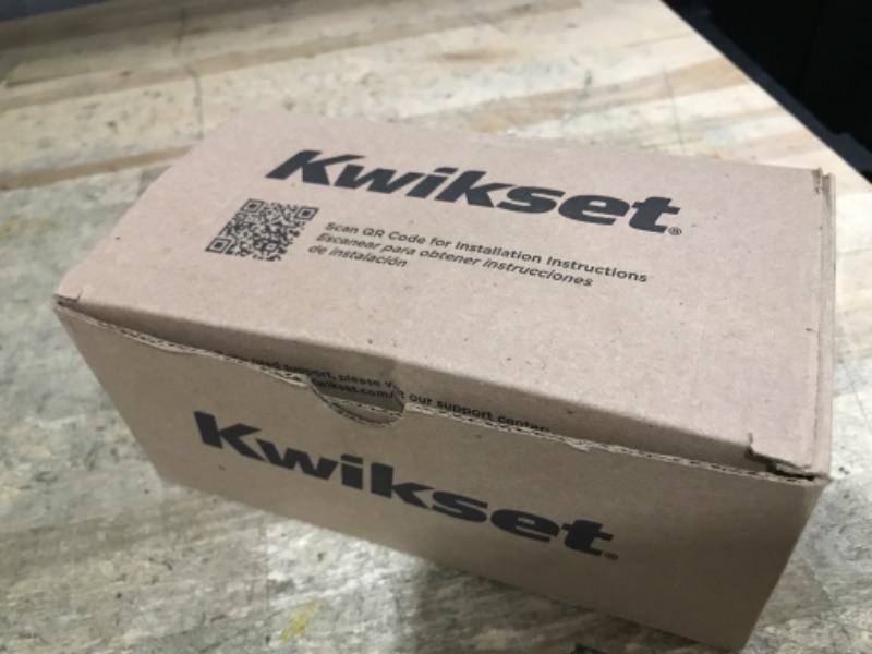 Photo 1 of **KEY NON-FUNCTIONAL / POSSIBLY FOR PARTS*** Kwikset Maven Entry Door Knob with Lock and Key, Secure Keyed Handle Exterior, Square Front Entrance and Bedroom, Matte Black, Pick Resistant SmartKey Rekey Security and Microban