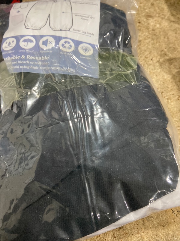 Photo 1 of 2Pack Adult Diaper Cover for Incontinence Adjustable Waist,Unisex Leak-Protection Pants Over Diapers Waterproof,Washable Adult Incontinence Briefs,Reusable Underwear for Men Women Supplies