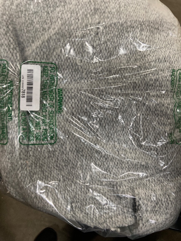 Photo 1 of **HAS SNAGS** Amazon Basics Chunky Chenille Knit Microfiber Throw Blanket for Couch, Bed and Sofa, Soft and Warm Lightweight Jersey, 60"×80", Grey