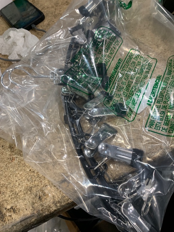 Photo 1 of 2 Pack Legging Organizer for Closet 360° Swivel, Metal Gym Clothes Organizer w/20 Clips Holds 20 Leggings, Hangers Space Saving, Closet Organizers and Storage, Dorm Room Organization Essentials, Black