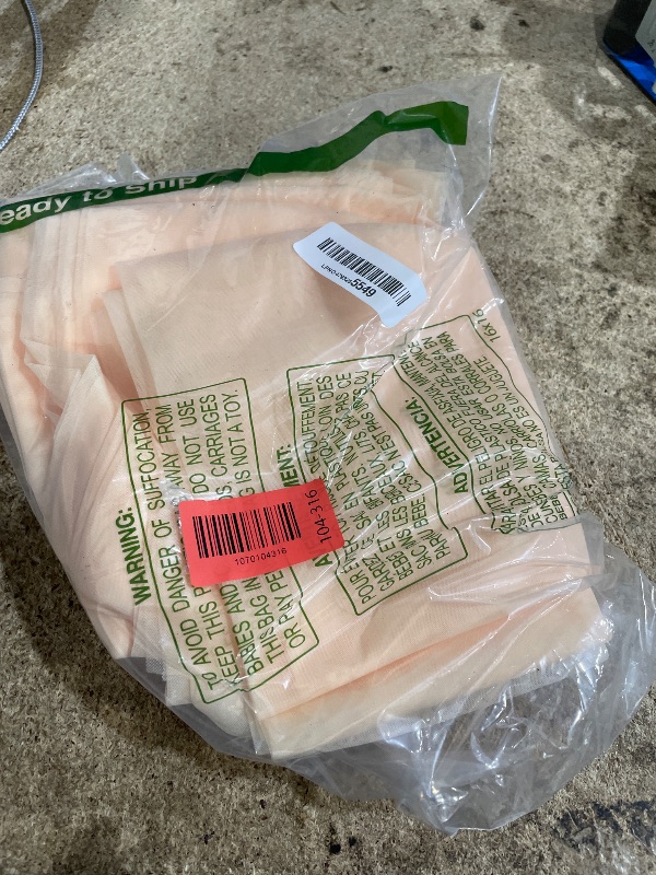 Photo 1 of 10ft x 10ft Champagne Tulle Backdrop Curtain with Lights String for Parties Wedding Bridal Shower Sheer Champagne Curtain Backdrop for Birthday Party Baby Shower Photo Booth Decorations