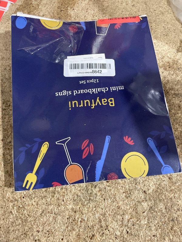 Photo 1 of 12pcs Mini Chalkboard Signs with Stand,Food Labels for Party Buffet, Food Tag/Name Card for Wedding Table, Name Tag Drink Labels Taco/Candy Bar/Bake Sale Food Sign, Catering Supplies Buffet Display