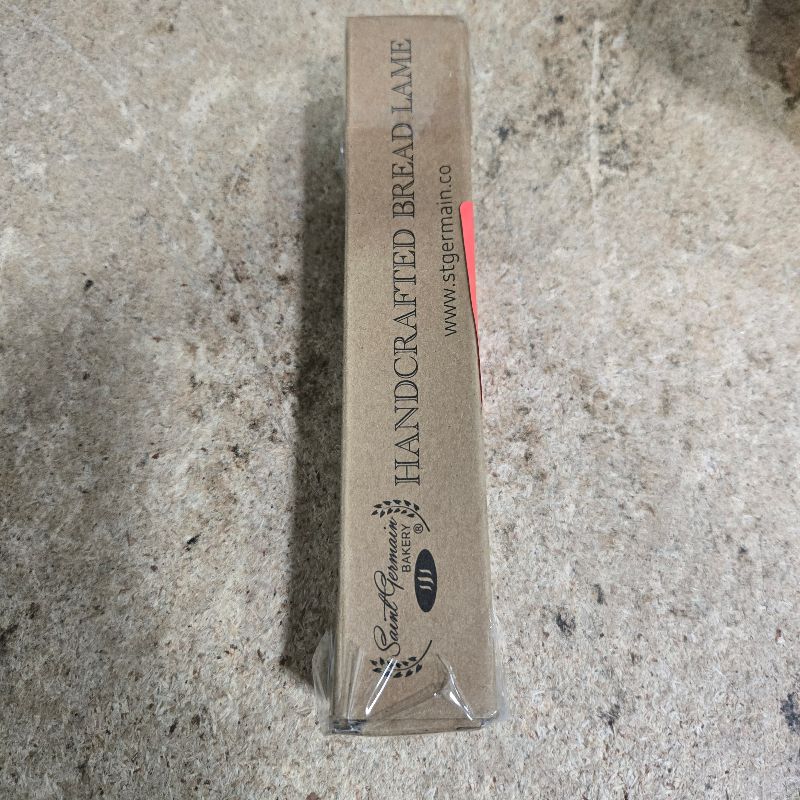 Photo 1 of "SAINT GERMAIN Premium Hand Crafted Bread Lame for Dough Scoring Knife, Lame Bread Tool for Sourdough Bread Slashing with 10 Blades Included with Replacement with Authentic Leather Protector Cover"