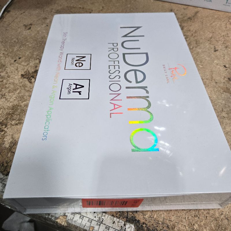 Photo 1 of **FACTORY SEALED** NuDerma Professional Skin Therapy Wand - Portable Skin Therapy Machine with 6 Neon & Argon Wands – Boost Your Skin – Clear Firm & Tighten