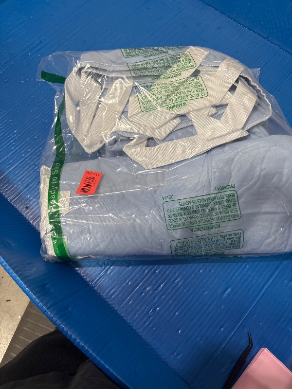 Photo 1 of 2 Pack Positioning Bed Pad with Handles, 8 Sturdy Handle Washable Bed Pads for Incontinence, Waterproof, Reusable Underpads for Elderly Hospital Home Care, Blue, 36”×52”