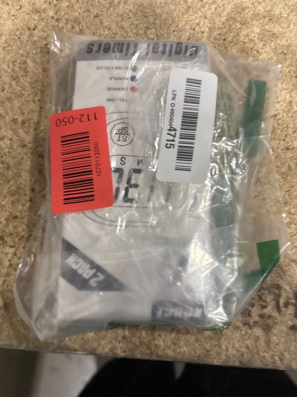 Photo 1 of 2 Pack Digital Kitchen Timer for Cooking Big Digits Loud Alarm Magnetic Backing Stand Cooking Timers for Baking White