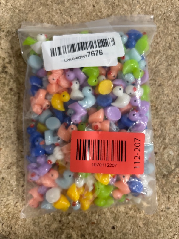 Photo 1 of 168 Pieces Mini Resin Duck Slime Charms Mini Duckies Micro for Mini Garden Landscape Aquarium Dollhouse Ornament